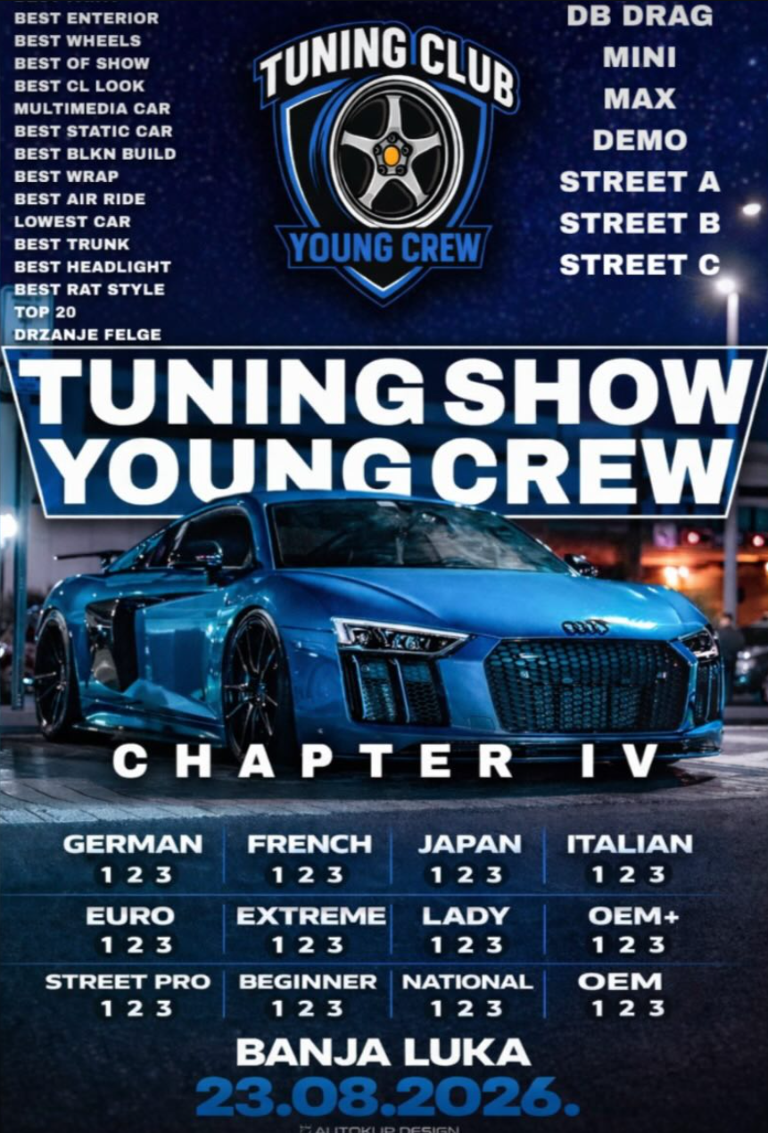 TUNING SHOW YOUNG CREW 2026